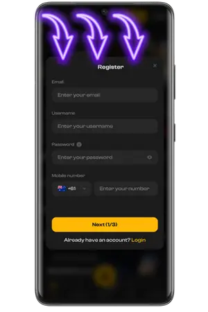 Complete registration process for Joka Room bonus access
