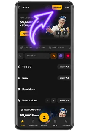 Visit official website to claim Joka casino bonus codes